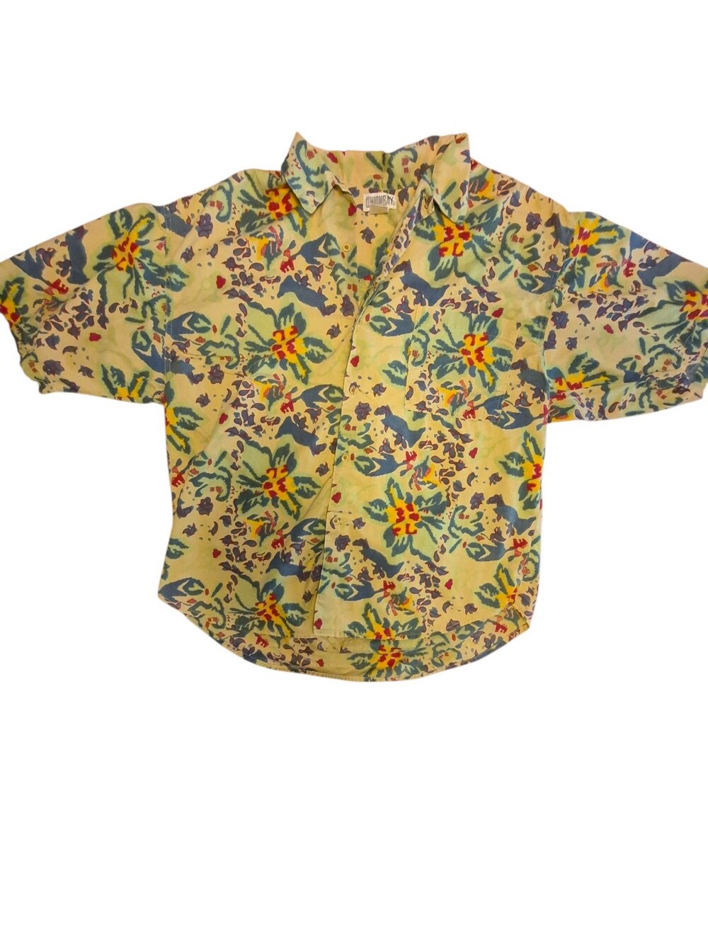 Vintage 80s Unionbay Floral Style Shirt L